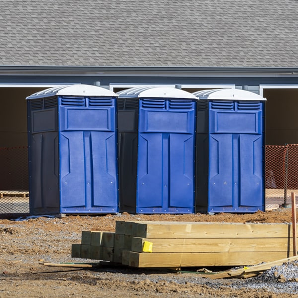 how often are the portable restrooms cleaned and serviced during a rental period in Brentwood PA